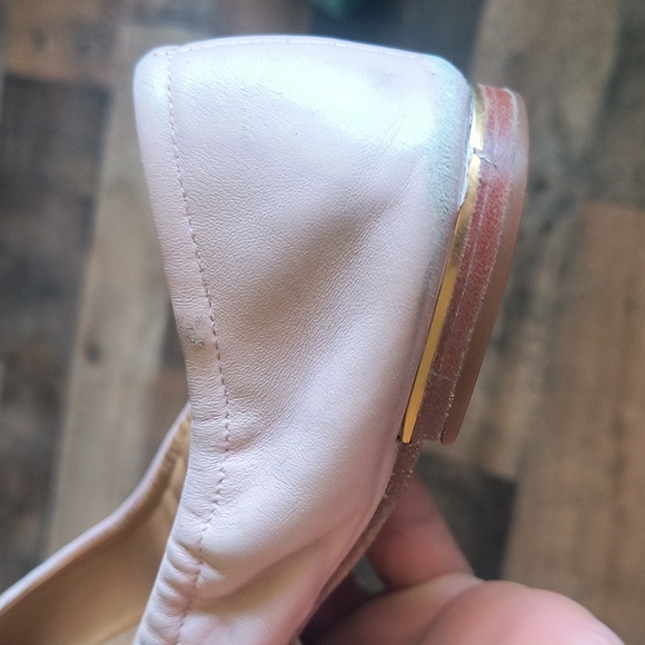 Tory Burch Minnie Cap Toe Ballet Flat Pink Sz 7.5 Women - Picture 7 of 17
